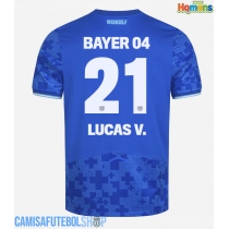 Camisa de time de futebol Bayer Leverkusen Lucas Vazquez #21 Replicas 3º Equipamento 2025-26 Manga Curta